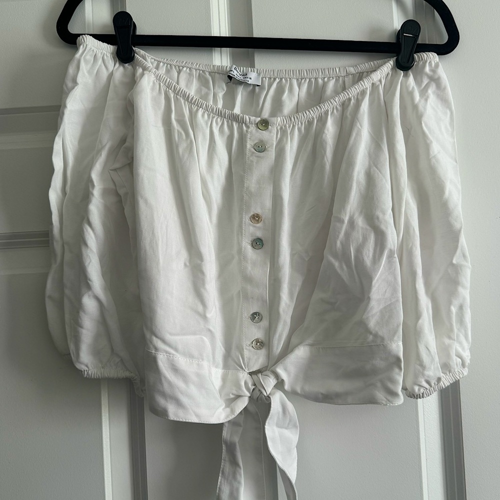 Summer Off The Shoulder Crop Top